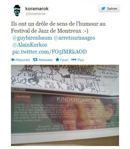 Un internaute repère la photo du petit Grégory dans la publicité du Festival Jazz de Montreux.